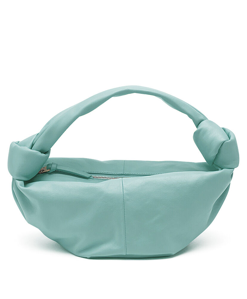 Bottega Veneta Mini Top Handle Bag In Nappa Leather Light Blue